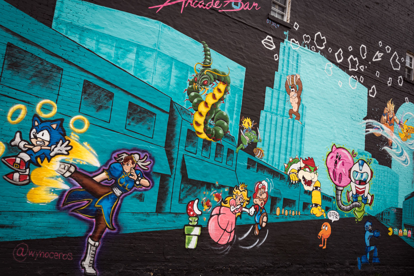 Reboot Arcade Bar Mural